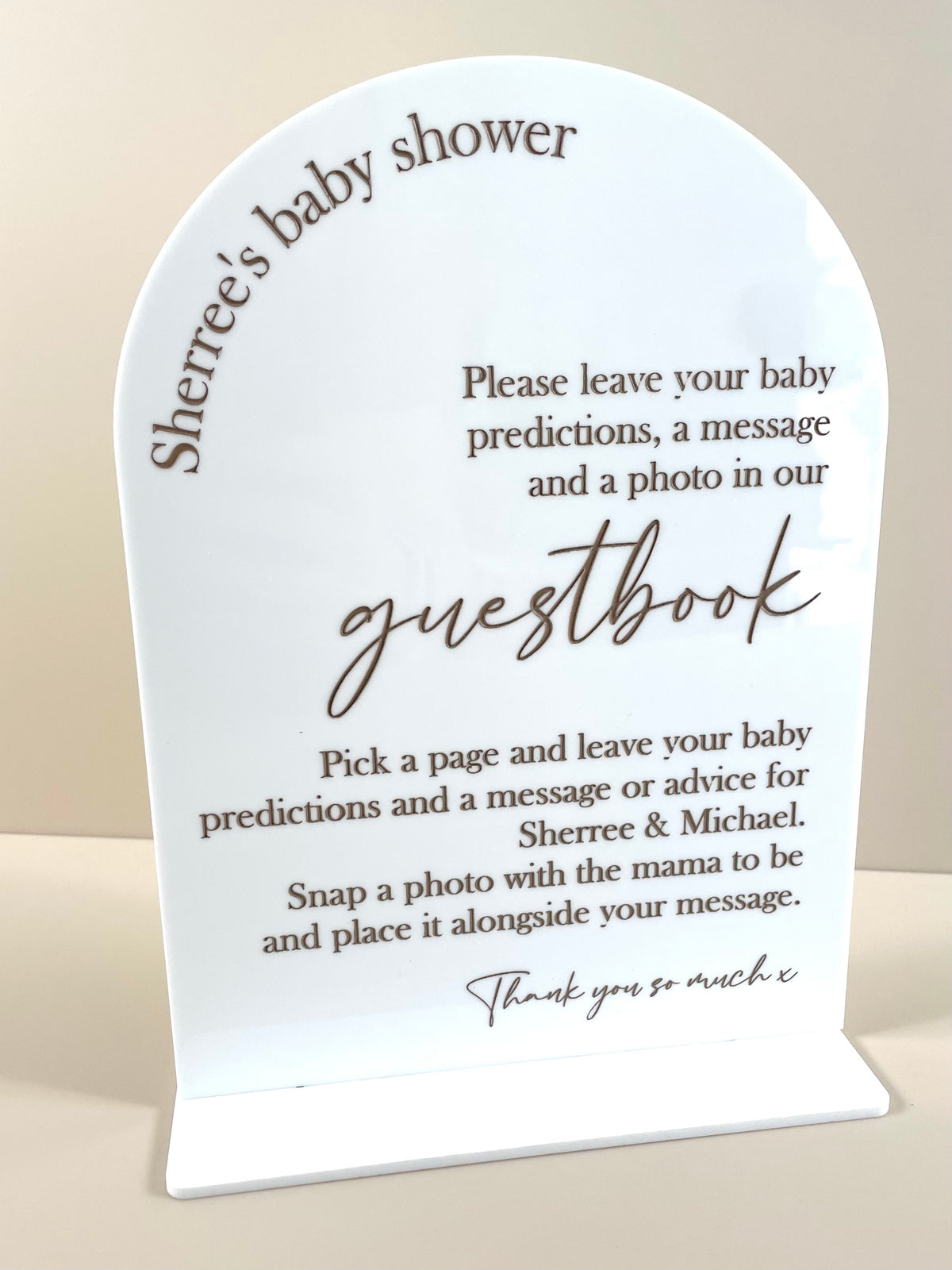 Guestbook sign 