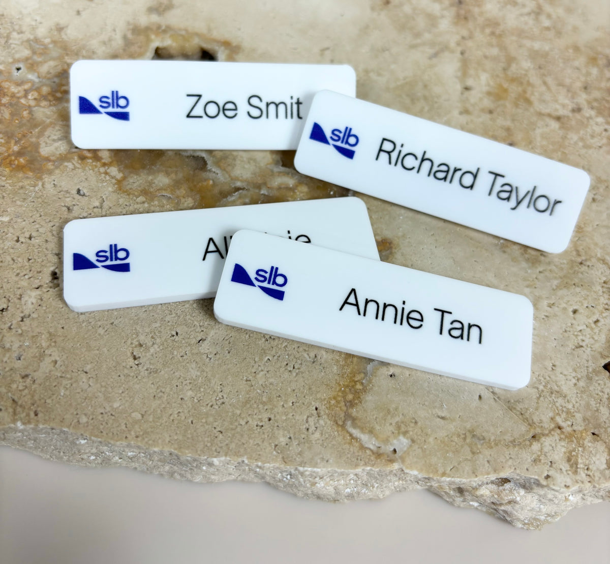 Custom logo name badges 