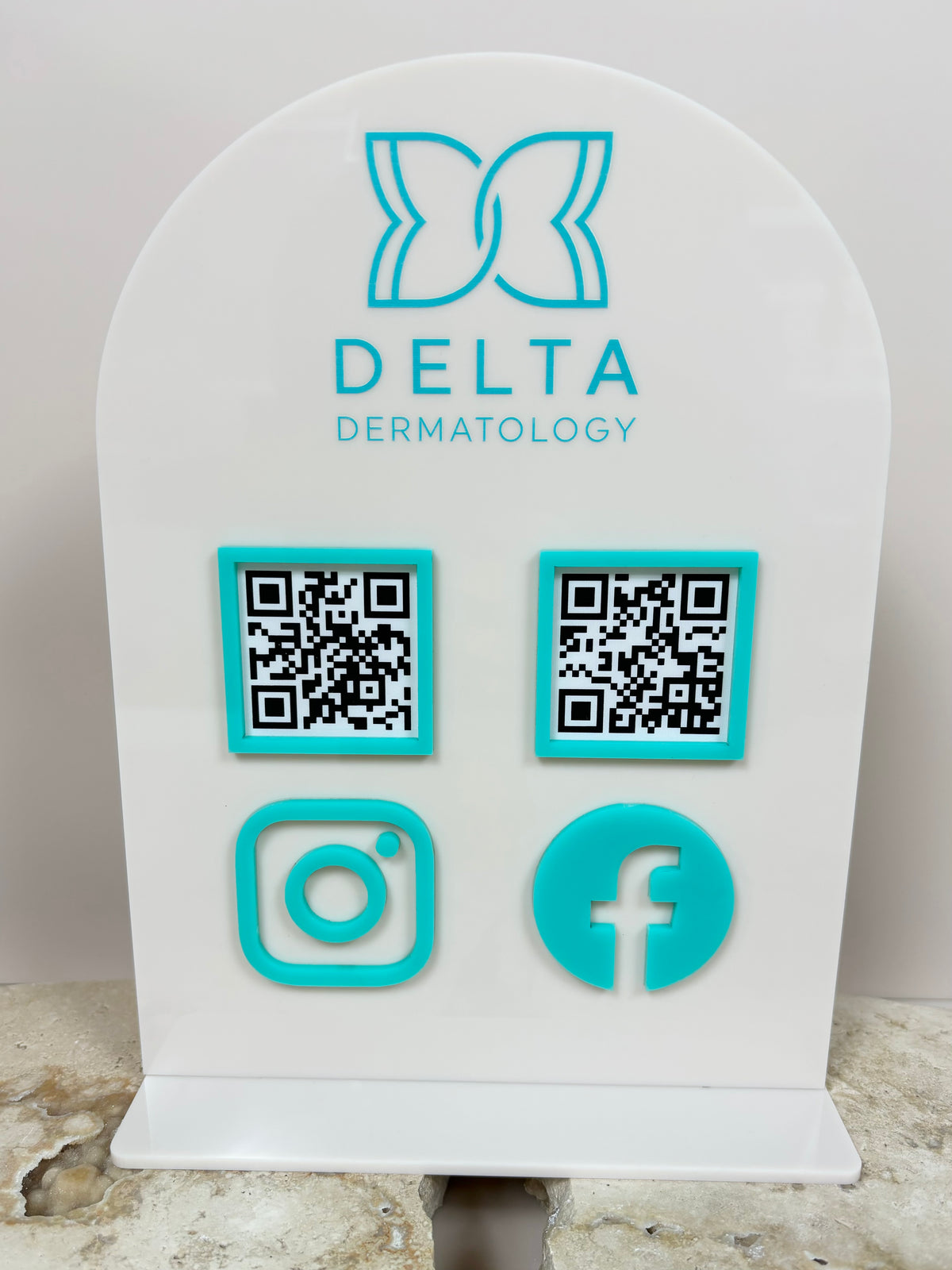 Custom social media stand 