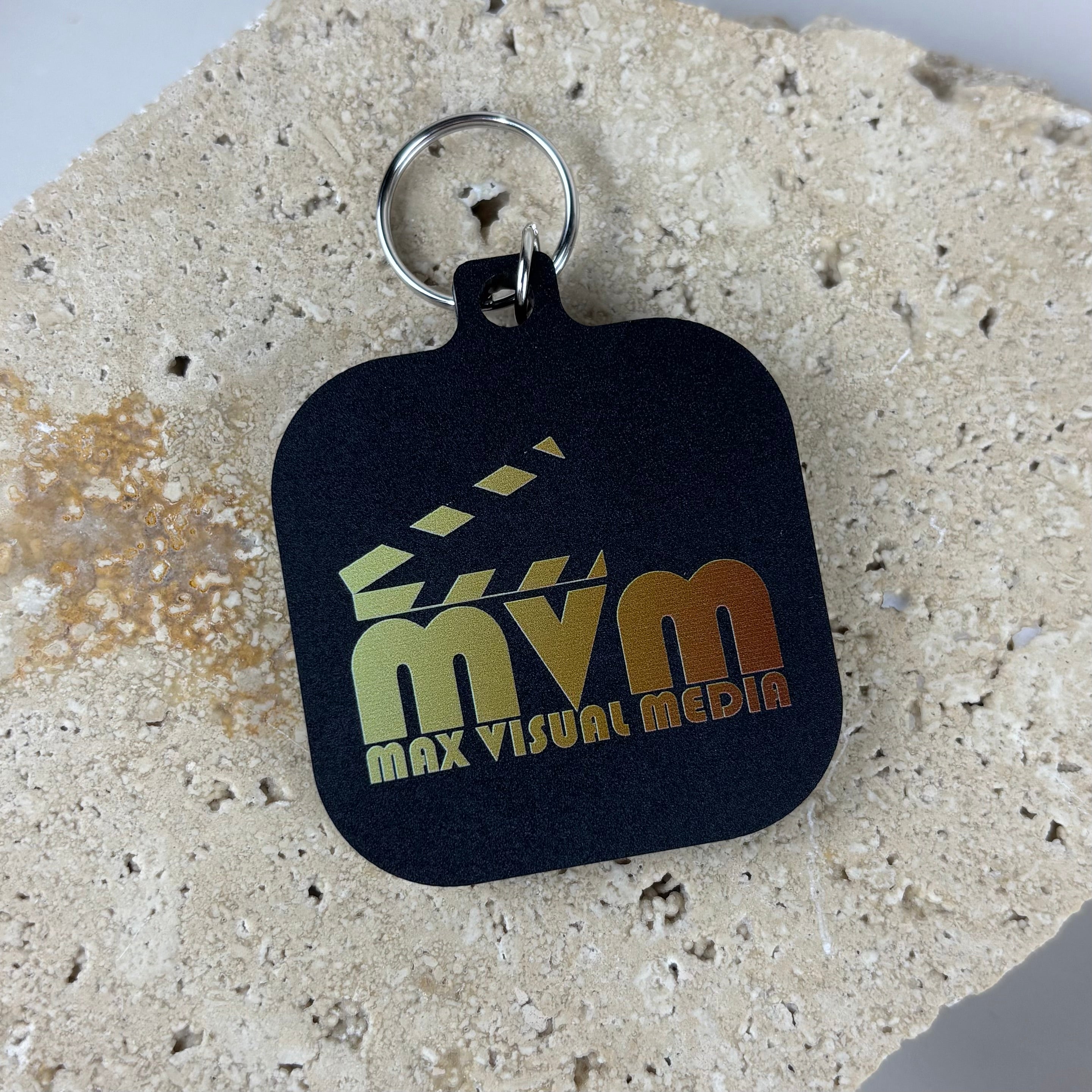 Custom NFC keychain with logo branding, acrylic business key ring with NFC technology for contactless sharing and digital business cards