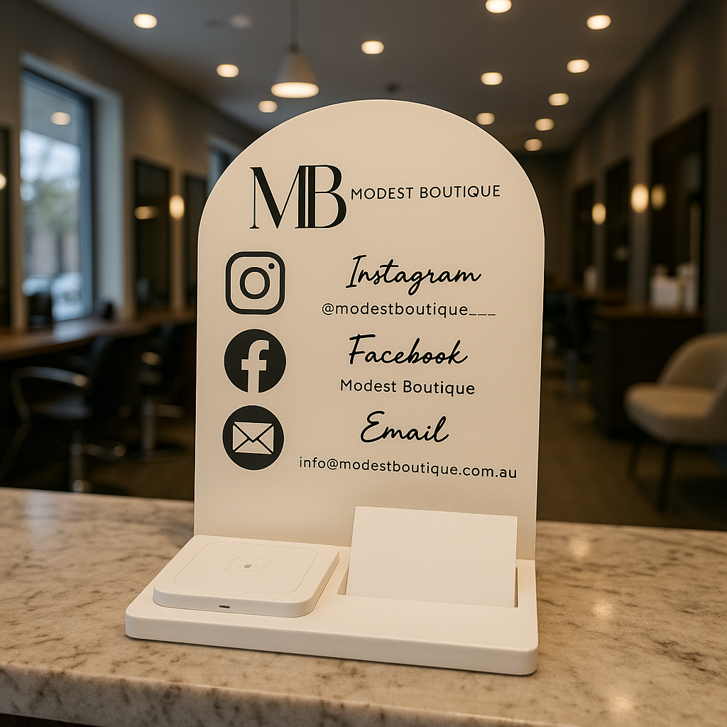 Custom card and square reader holder 