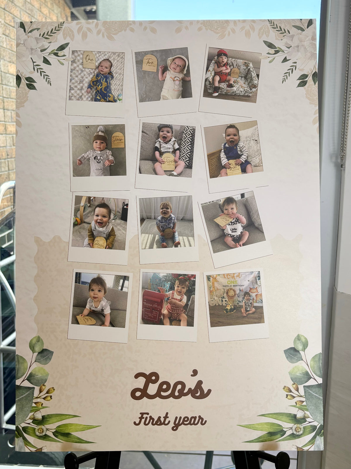 First year birthday sign 