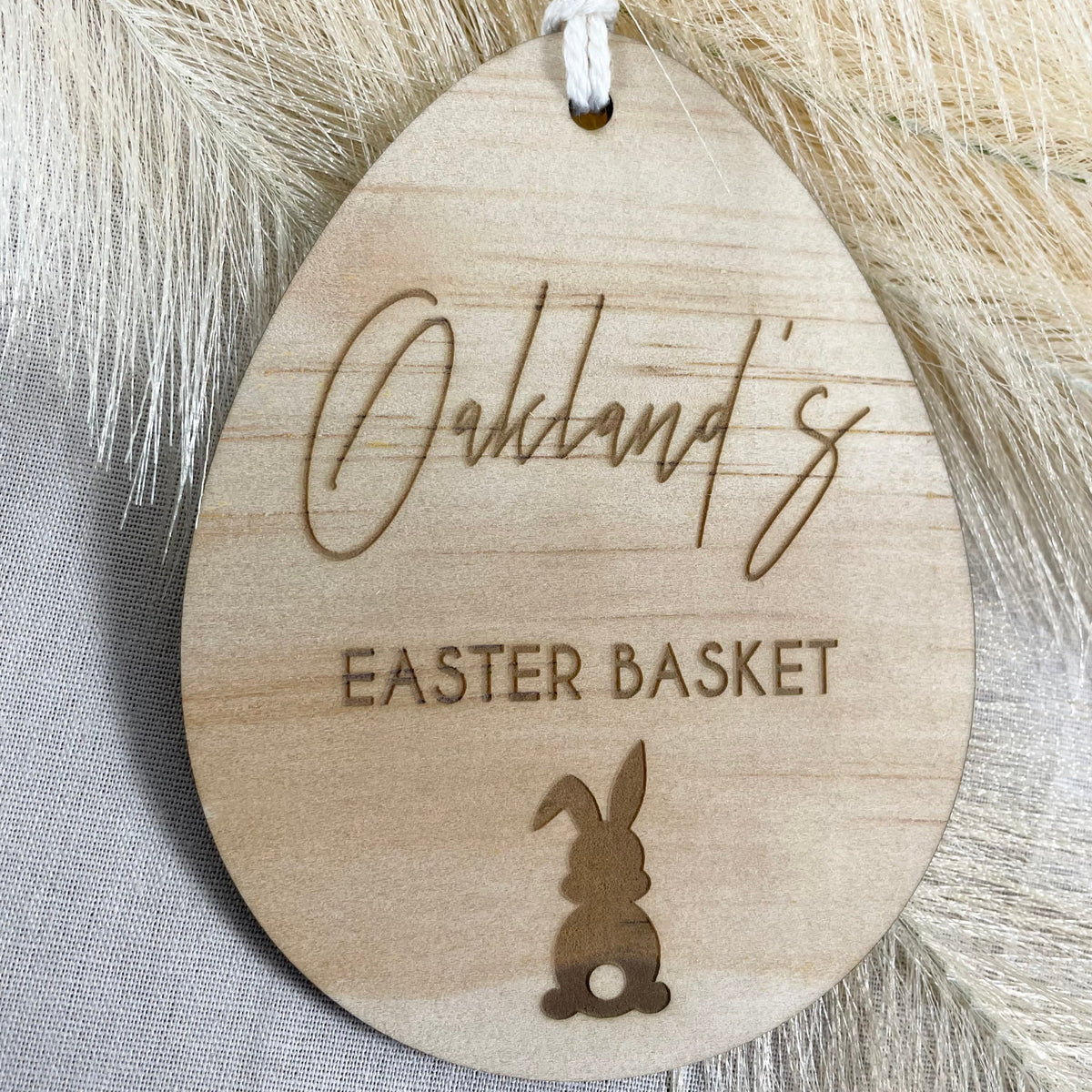Personalised Easter basket tag