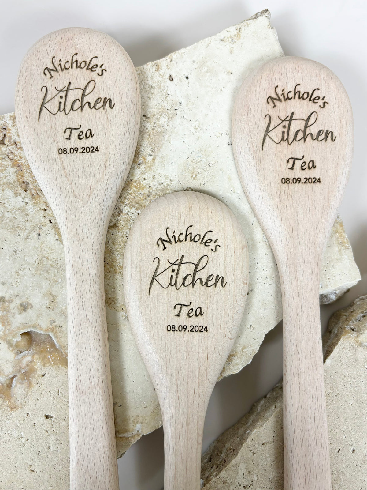 Personalised wooden spoons 