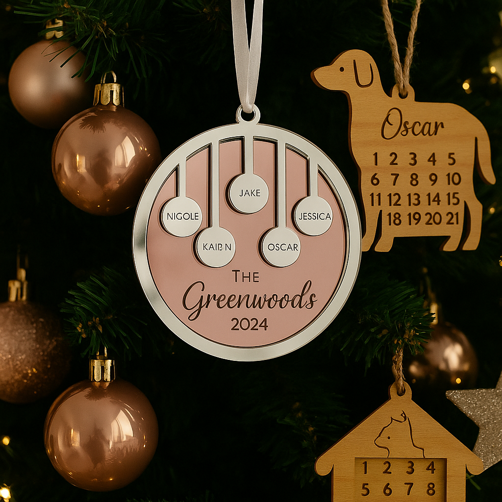 Family Christmas ornament 