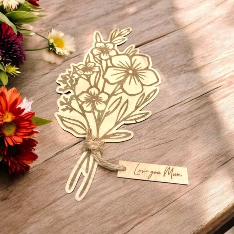 Engraved flowers Mother’s Day 