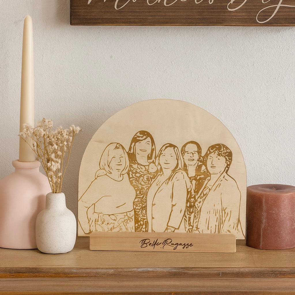 Engraved photo plaque 