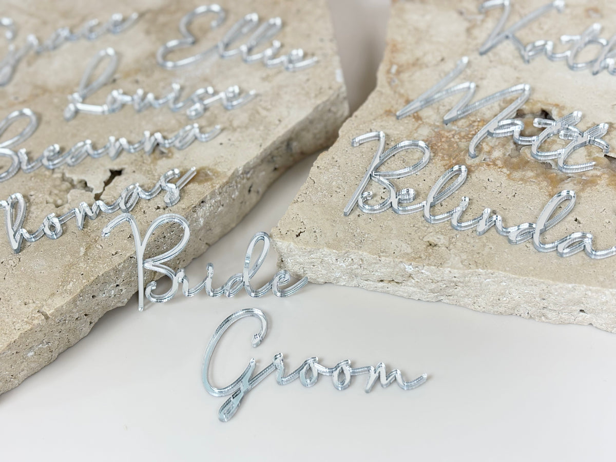 Acrylic name place cards