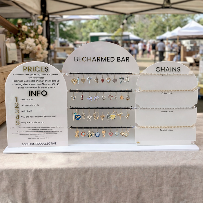 Charm Bar Display Stand | Custom Acrylic Jewellery Display