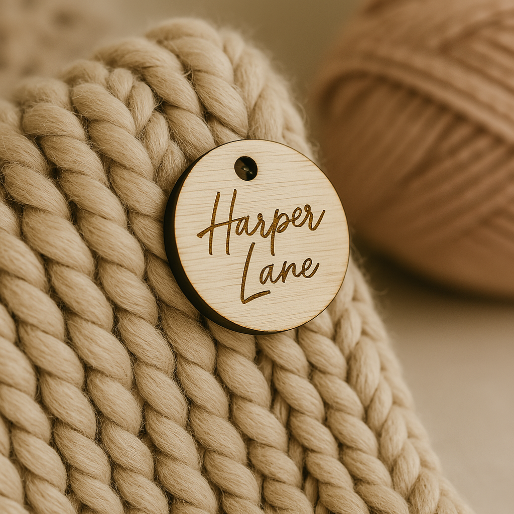 Custom timber product tags 