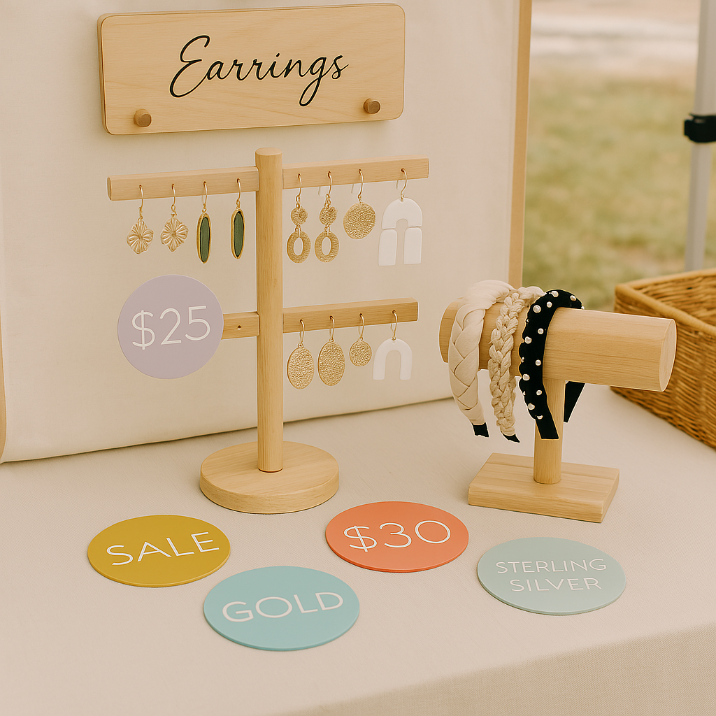 Product price discs for markets 
