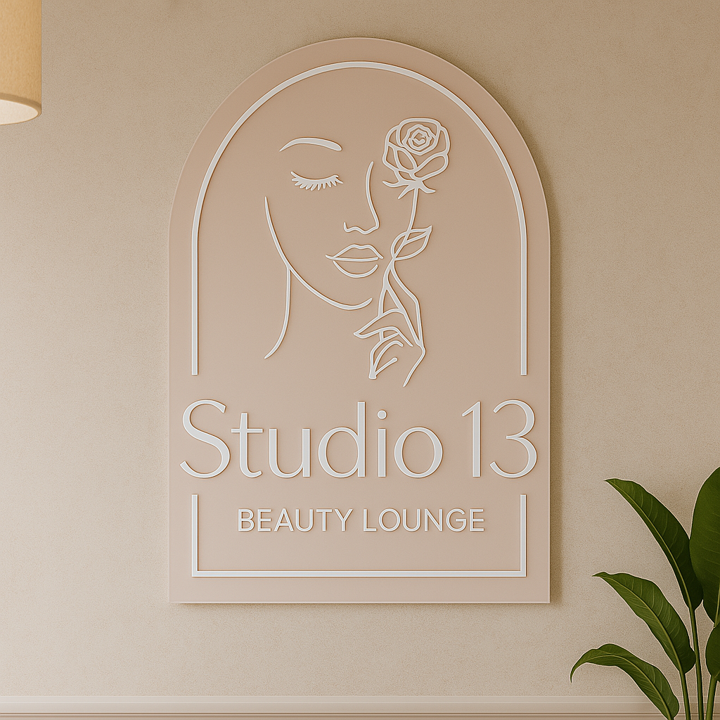Custom arched business signs 
