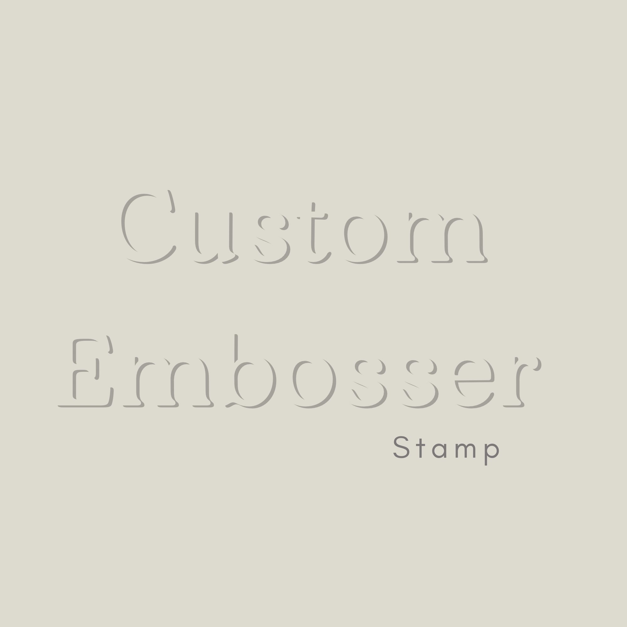 Custom cookie embosser stamps 