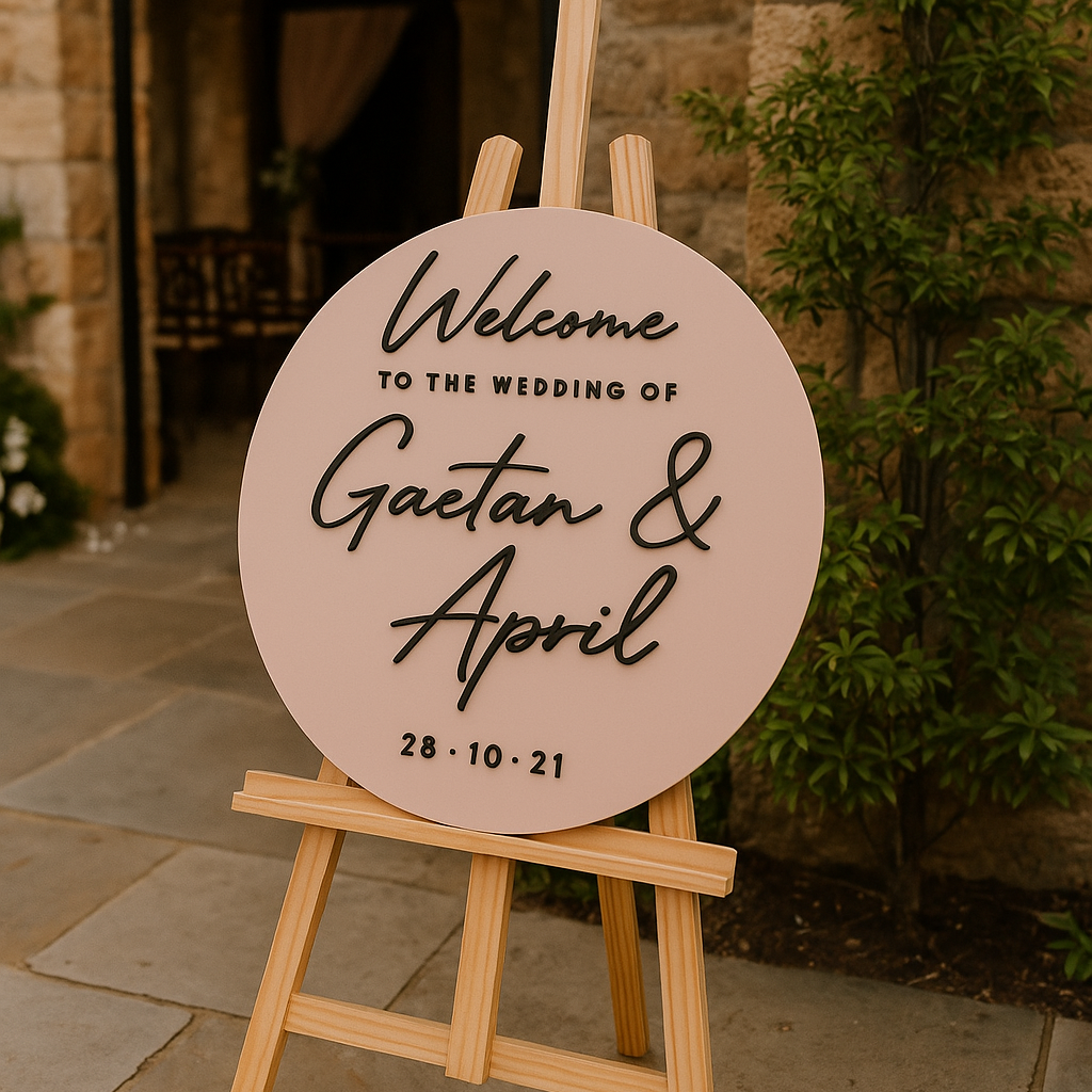 Custom wedding welcome sign 