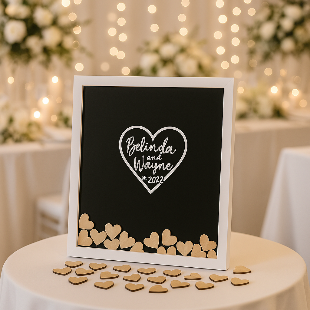 Wedding guest book drop box 