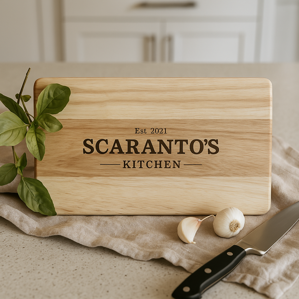 Personalised chopping board 