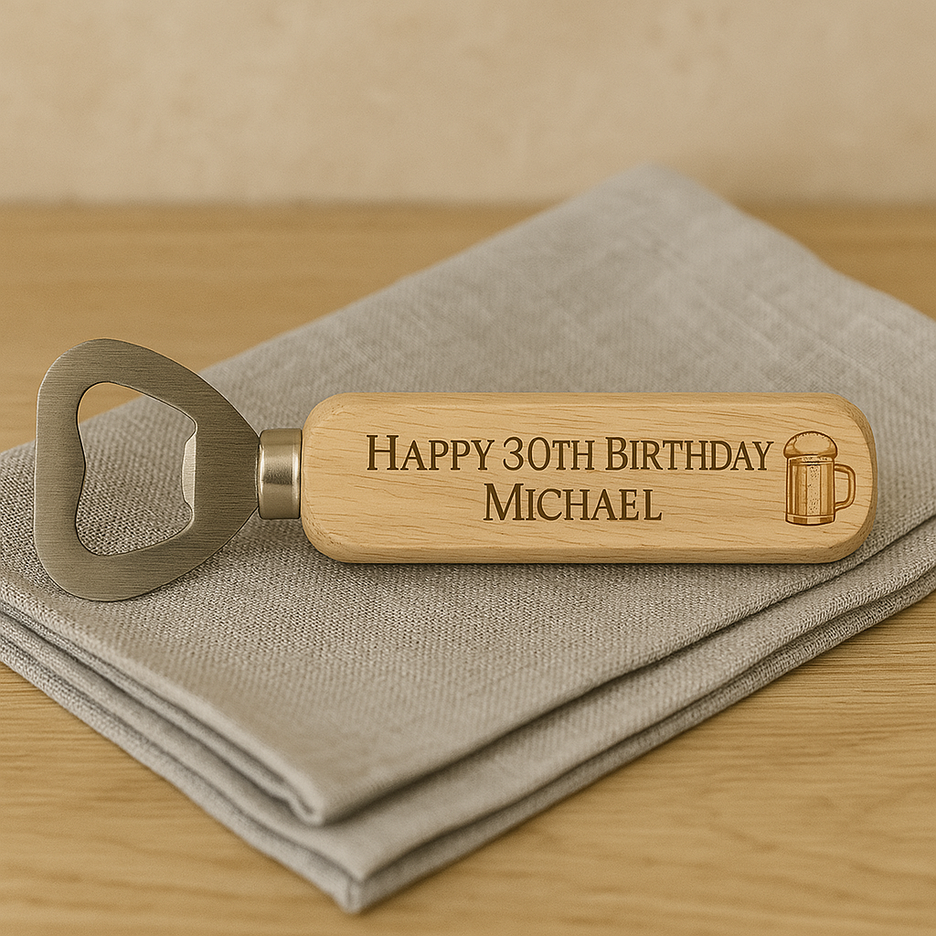 Personalised bottle opener 