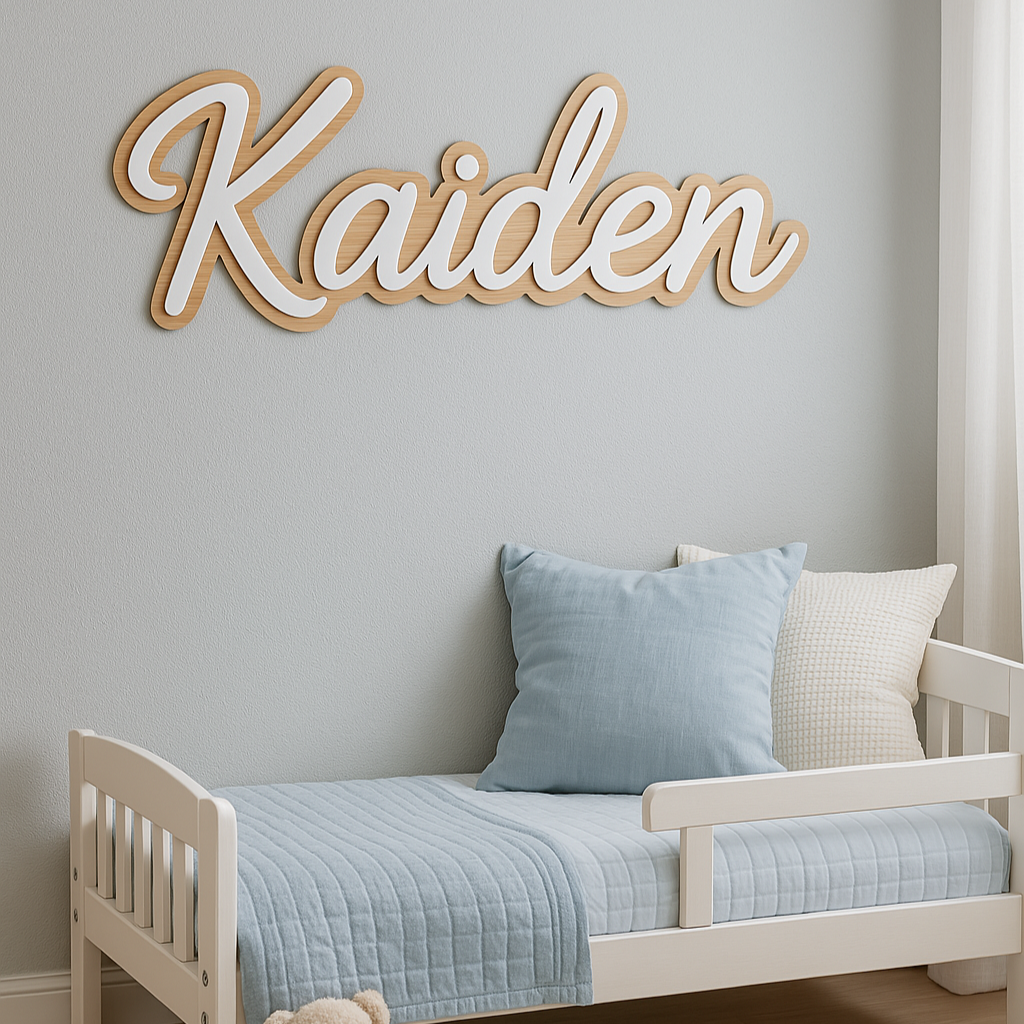Personalised bedroom sign 