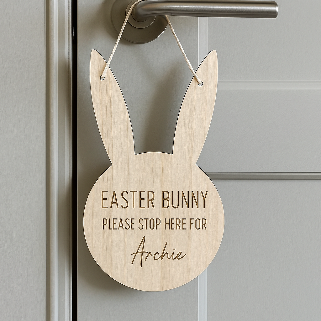 Easter bunny sign 