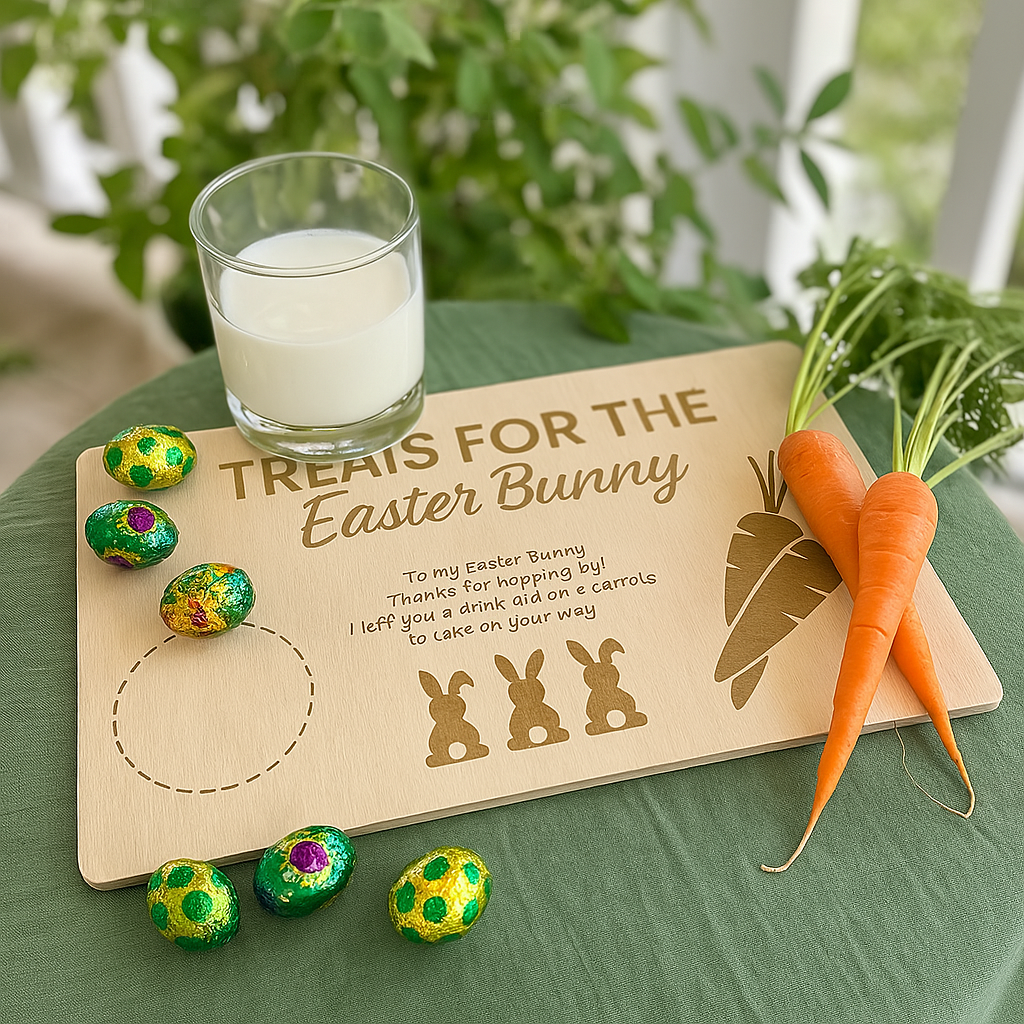 Easter bunny treat board 