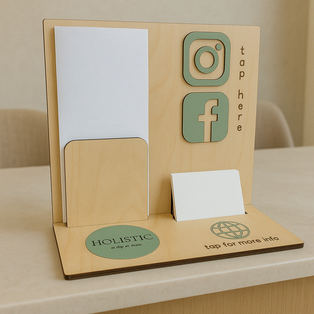 NFC brochure and card holder 