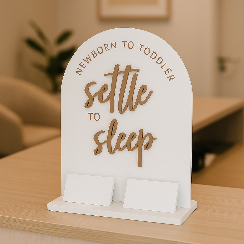 Custom logo double arched card holder 