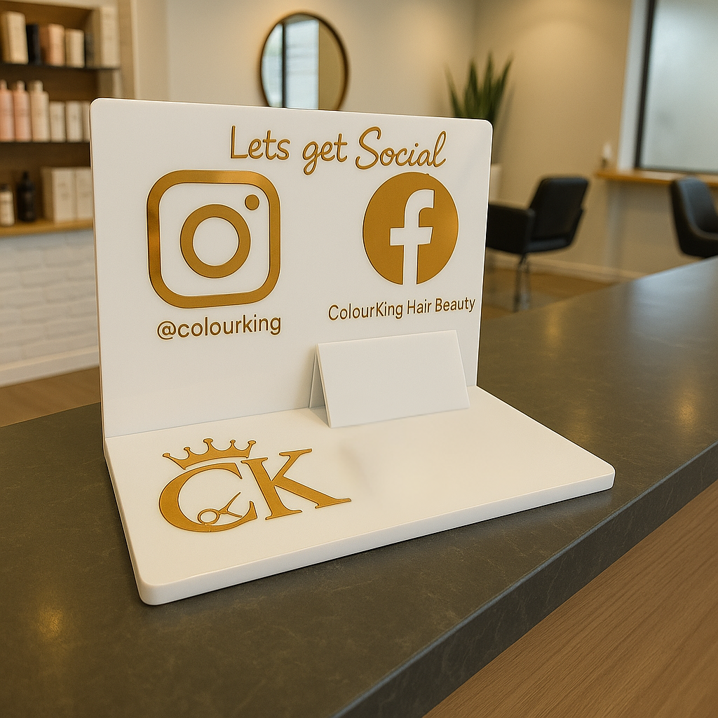 Custom social media card holder 