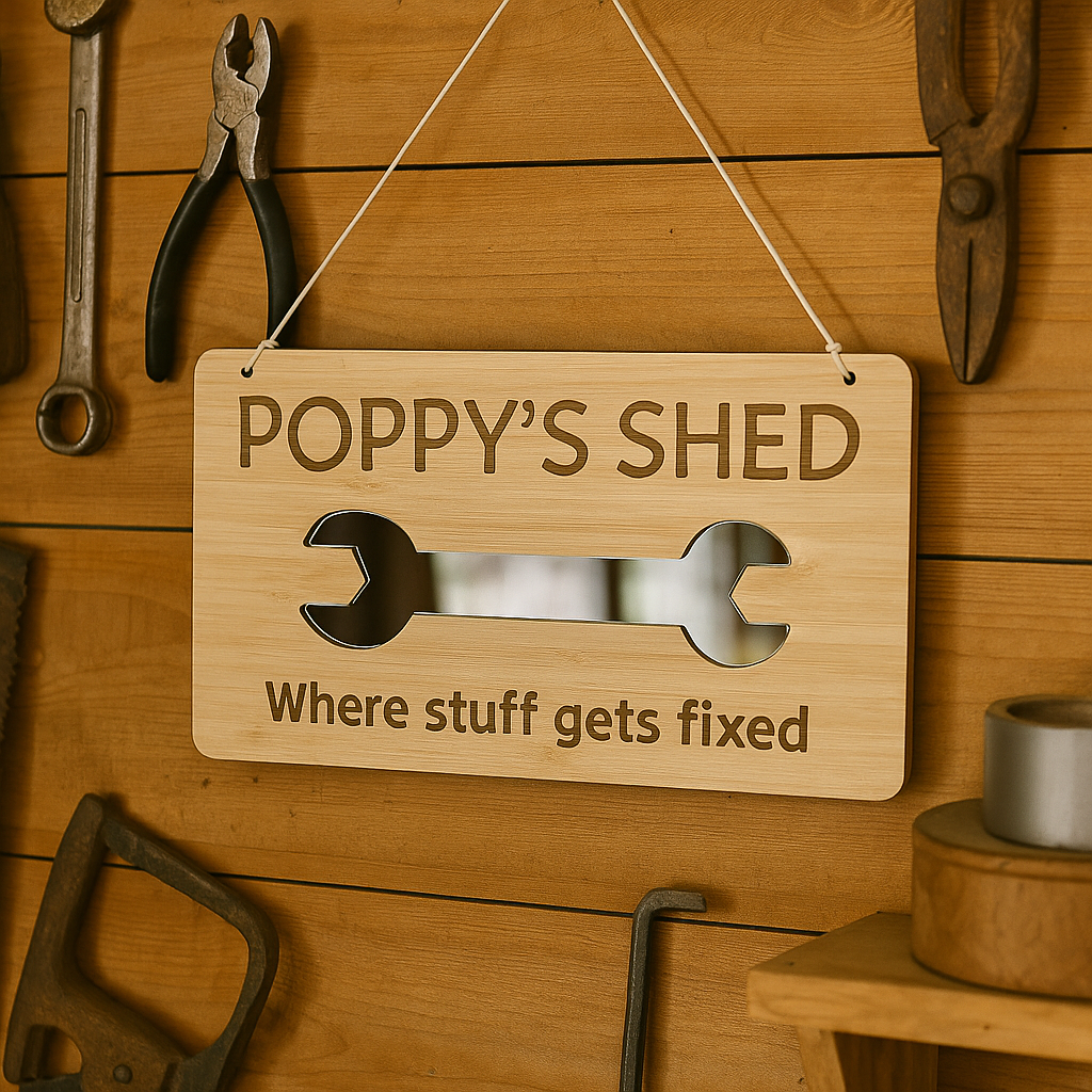 Poppys shed sign 