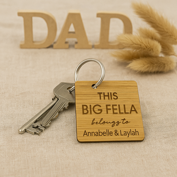 Custom key ring | Wooden key ring - Laser Edge Designs