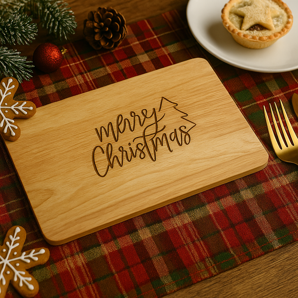 Christmas themed chopping boards 