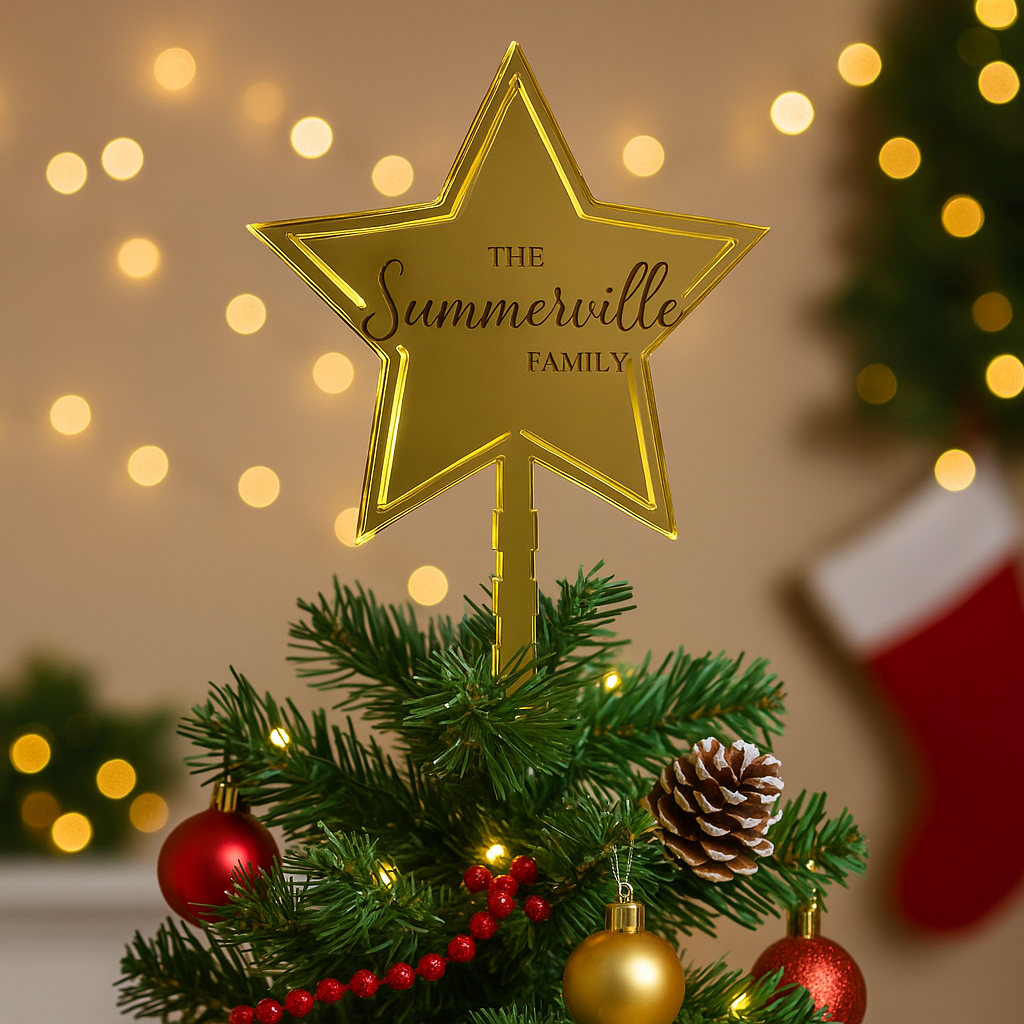 Christmas tree cake topper 