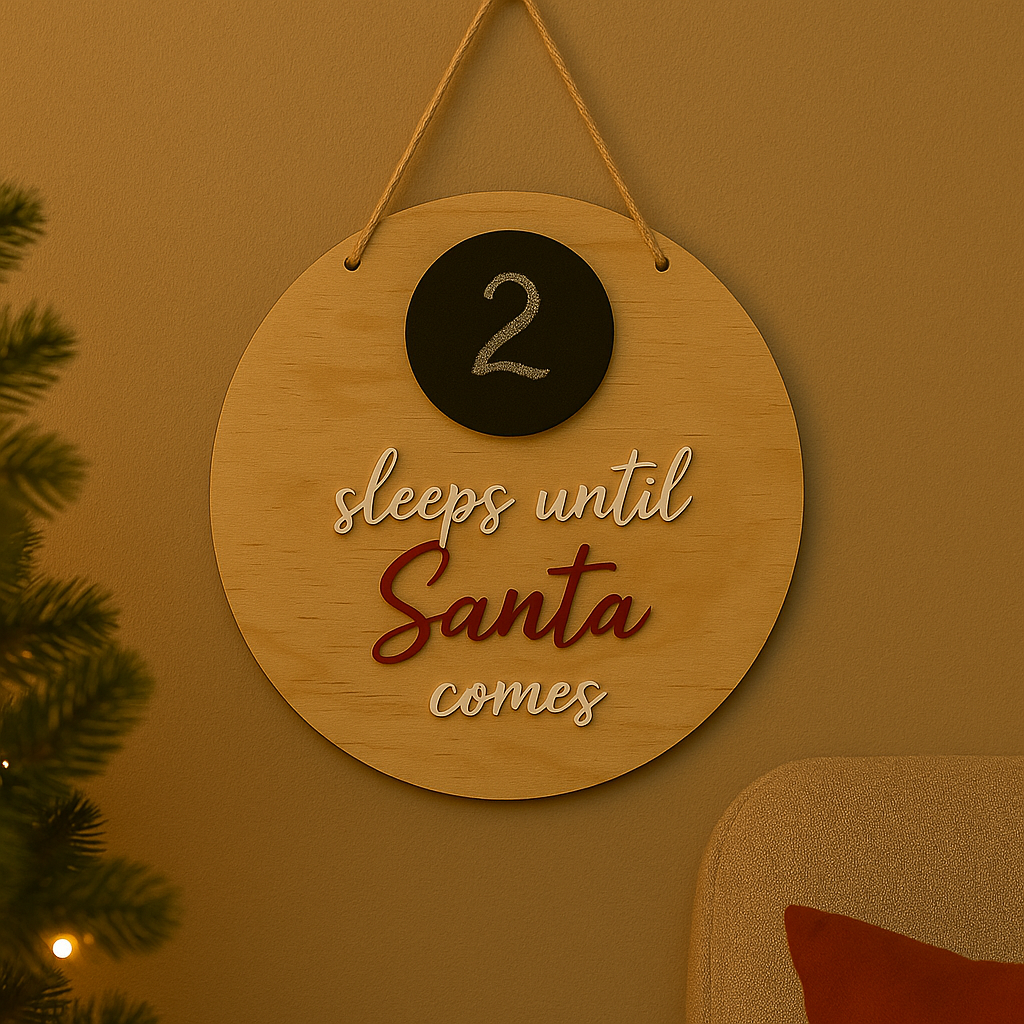 Christmas countdown board 