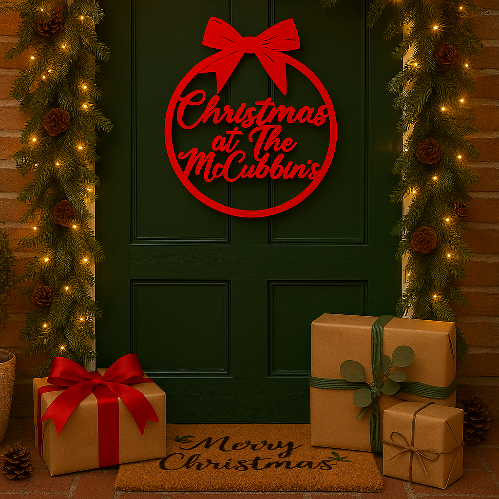 Christmas door wreath 