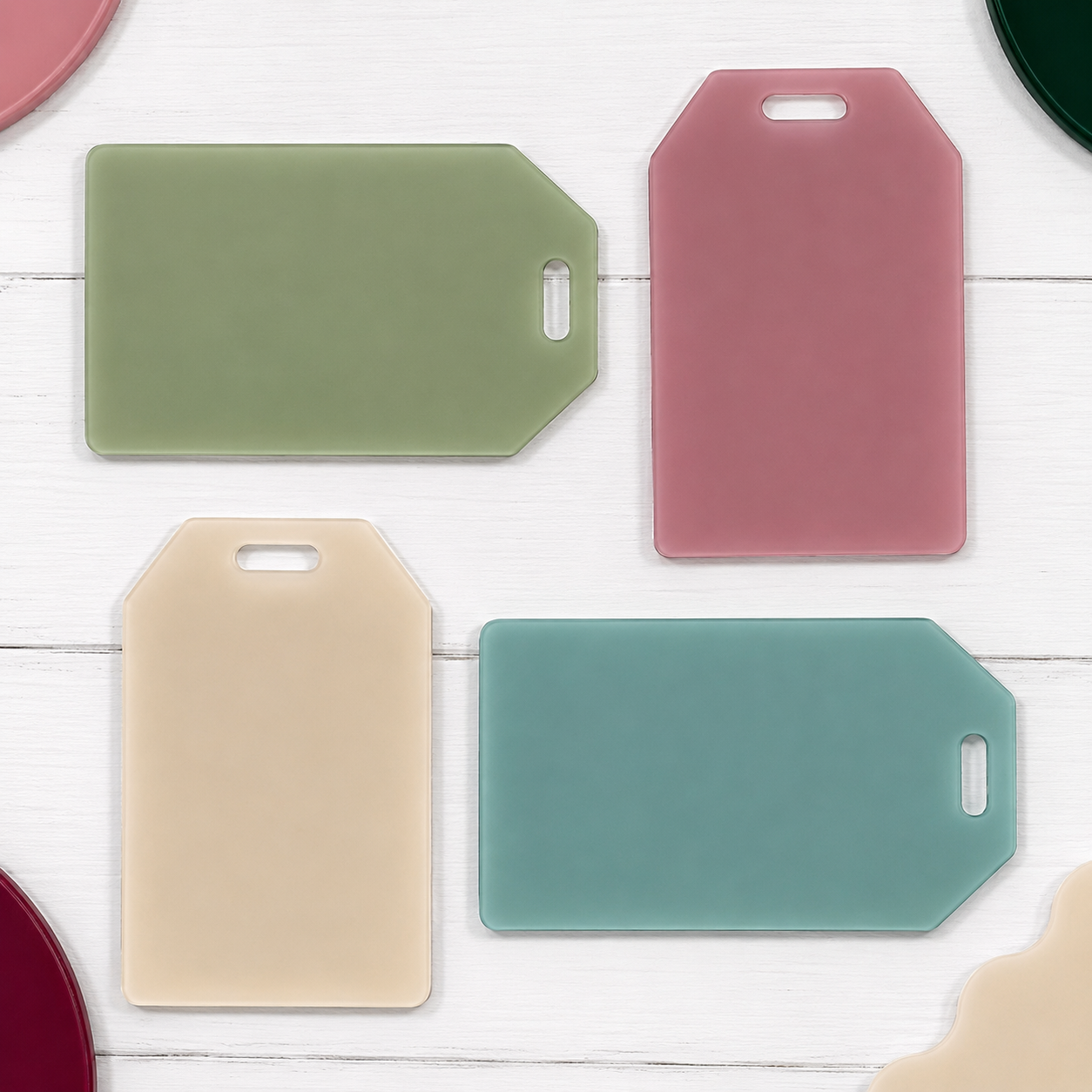 Frosted acrylic luggage tag blanks 