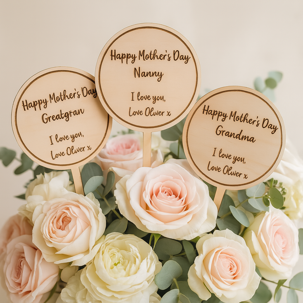 Personalised planter sticks 