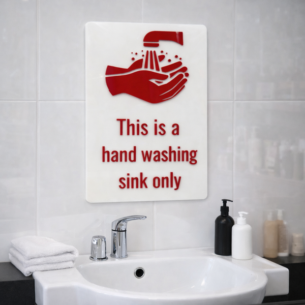 Custom Acrylic Hygiene Signs | Hand Washing Signs Australia