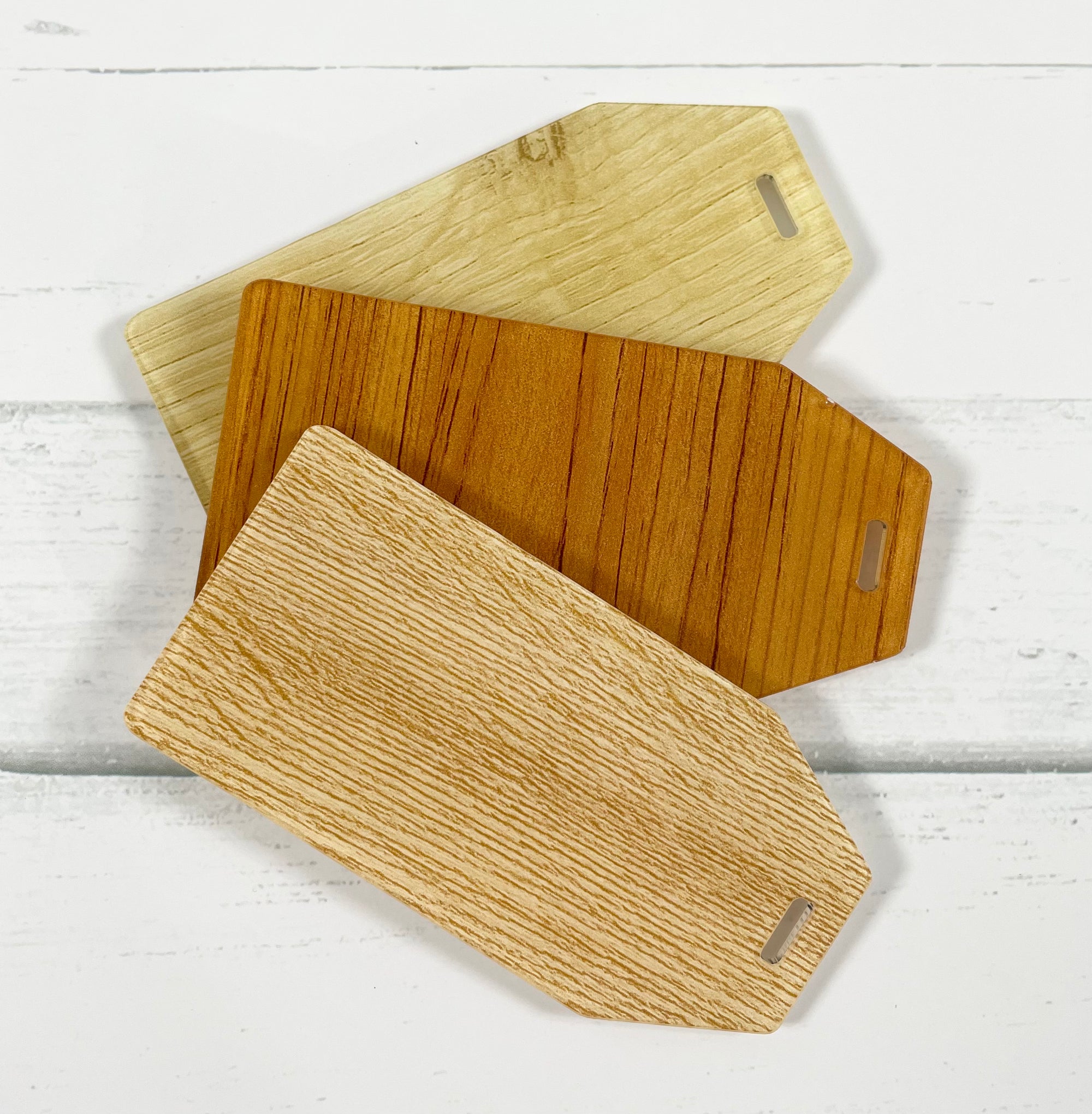 timber look luggage tag blanks 