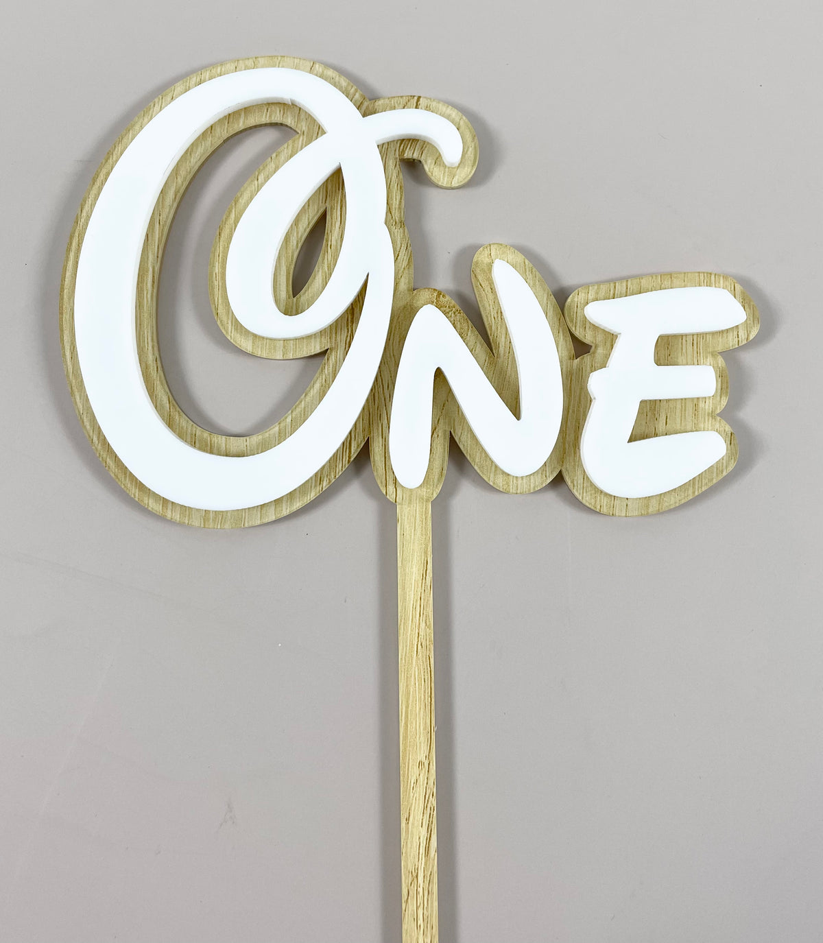 3D one cake topper 