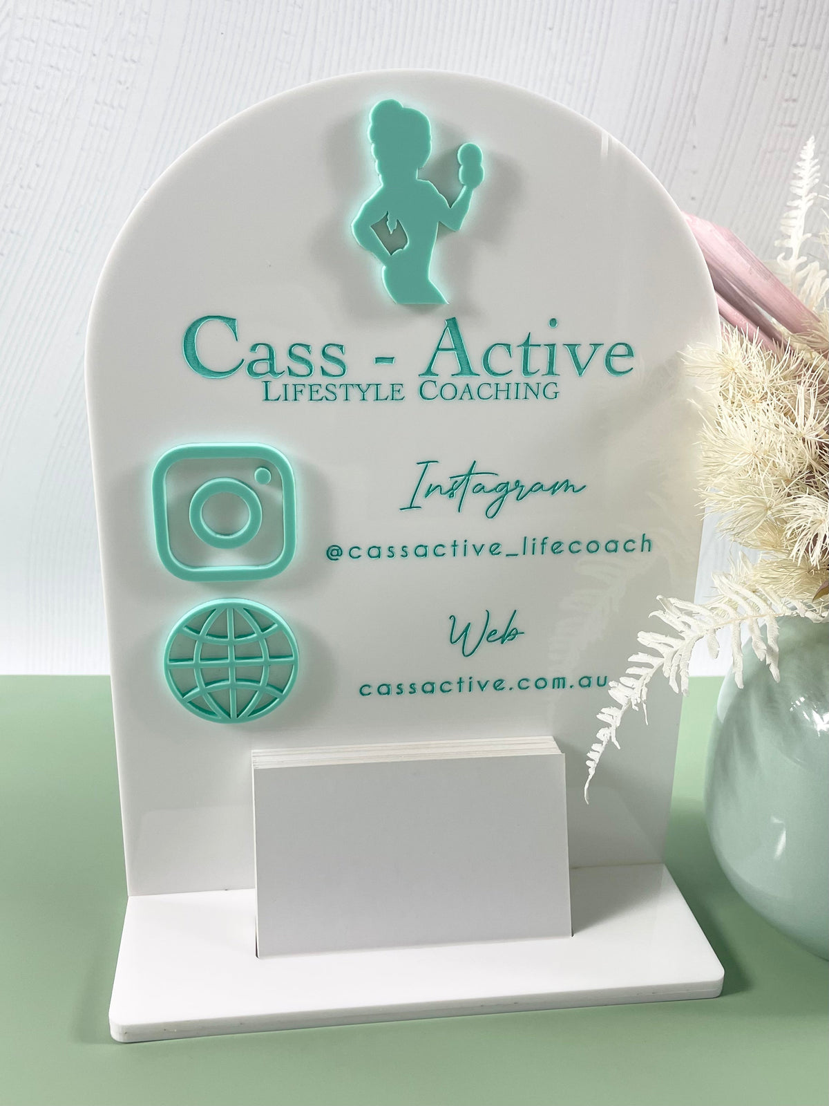 Card holder - signature display