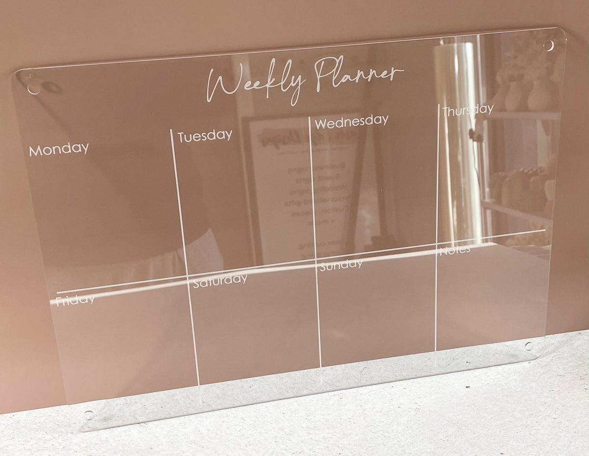 custom acrylic planner 