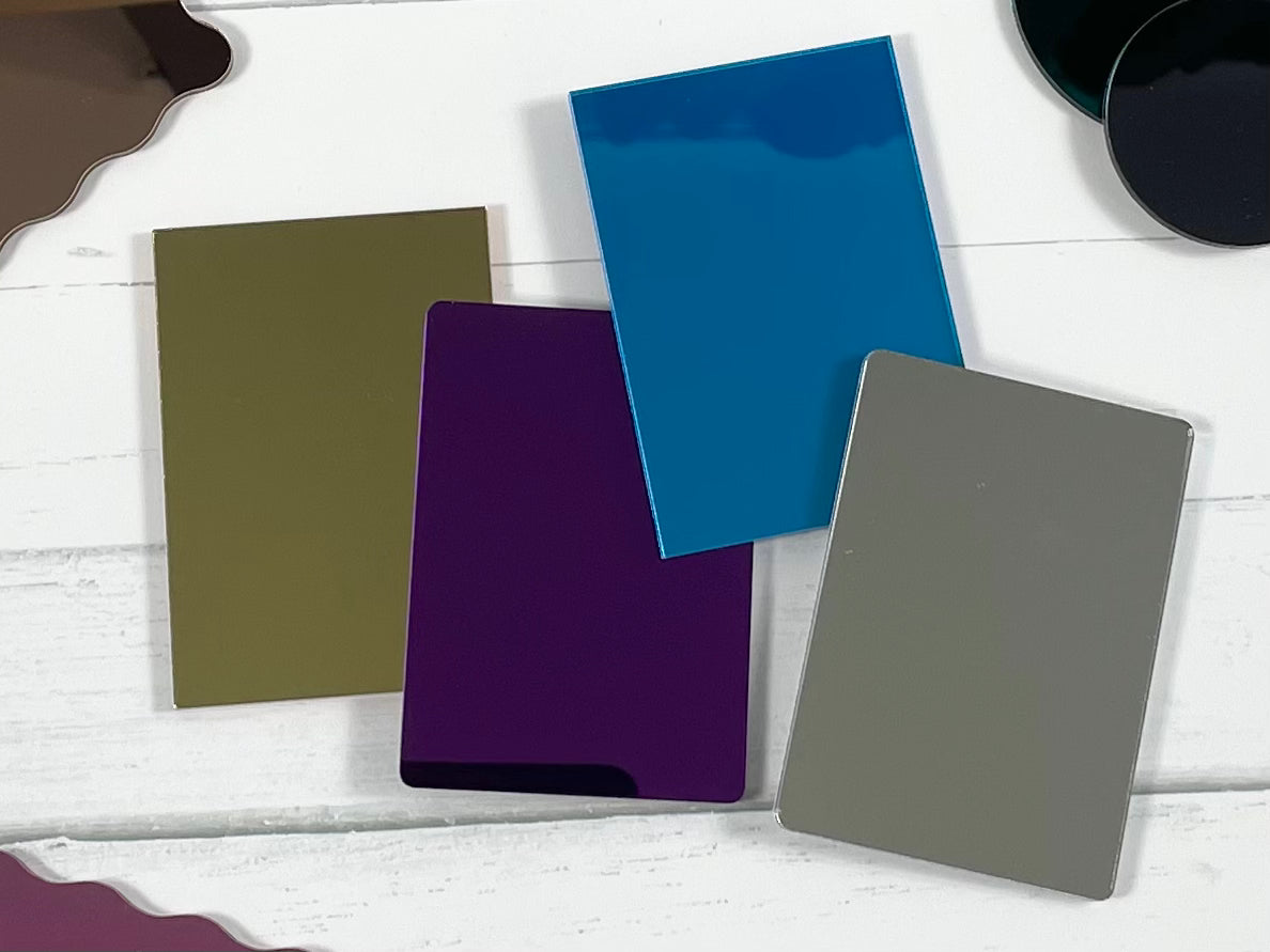 rectangle mirror acrylic blanks 