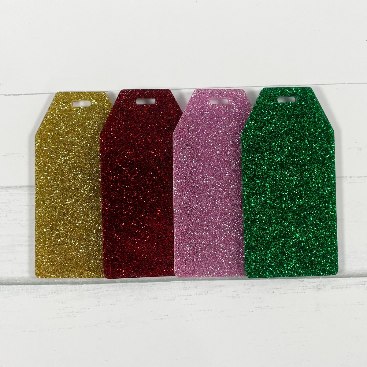 glitter luggage tag blanks 