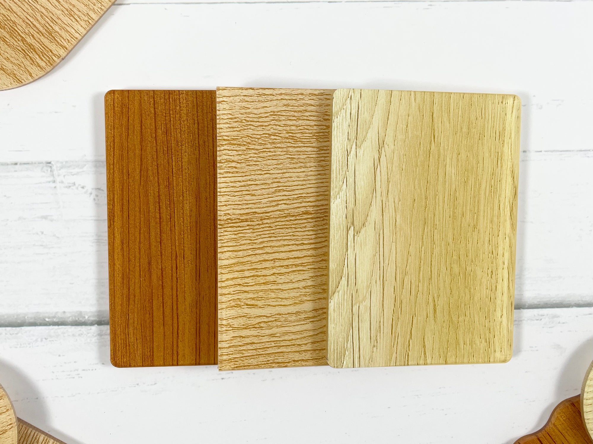 rectangle timber look acrylic blanks 