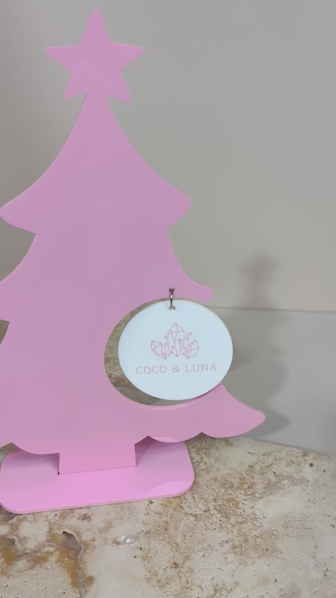 Christmas tree with business logo 
