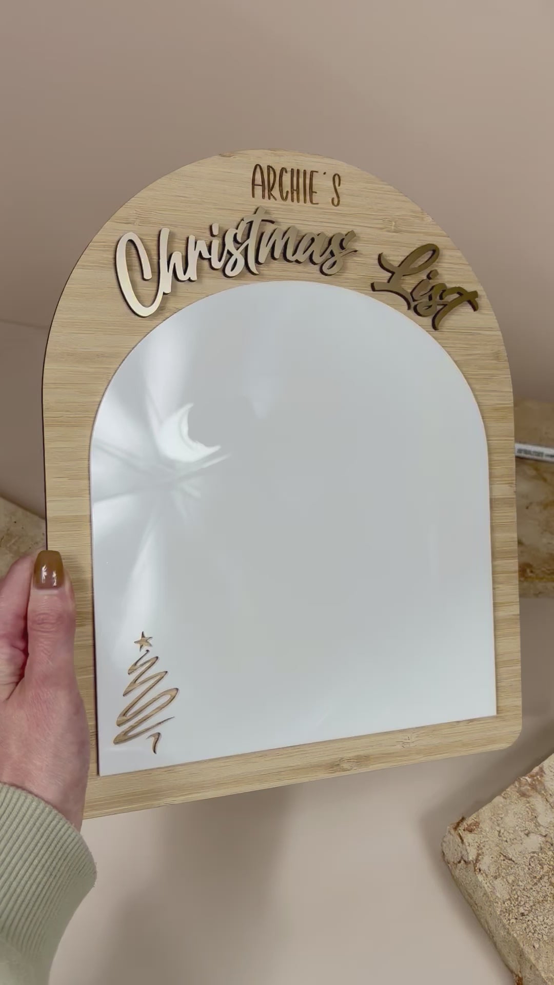 Personalised Christmas list 