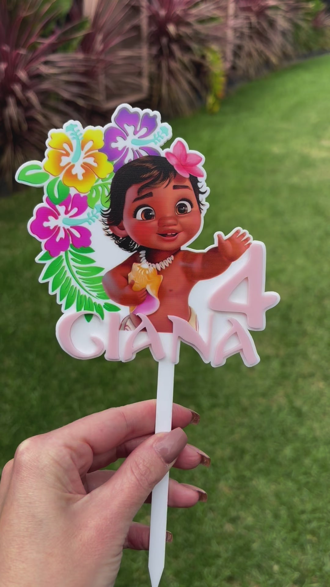 Moana cake topper 