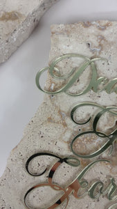 Personalised name place cards 