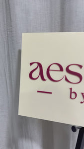 Rectangle business sign