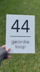 Custom house sign 