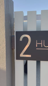 Custom address sign 